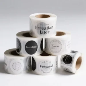 Custom Printed Logo Adhesive Roll Labels, Scratch-Off Stickers for Manufacturer Packaging