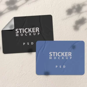 Custom Printed Logo Credit Card Sticker Biodegradable Eggshell Stickers Printing Sticker Labels