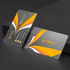 Custom Printed Logo Eco friendly Offset Paper Luxury Clear Transparent Business Cards with CMYK Color and Custom Logo