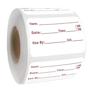Custom Printed Logo Freezer Label Vinyl Waterproof Removable Label for Kitchen Cafe