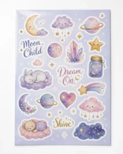 Custom Printed Logo Labels Glossy Kiss-Cut Self-Adhesive Waterproof Vinyl Die-Cut Stickers