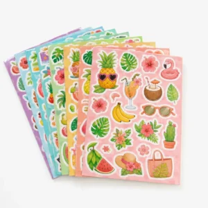 Custom Printed Logo Labels and Stickers Kiss-Cut Sticker Sheets Self-Adhesive Waterproof Vinyl Die-Cut