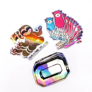 Custom Printed Logo Stickers Transparent Vinyl Die-Cut Adhesive Labels for Crafts, Packaging, and Gifts