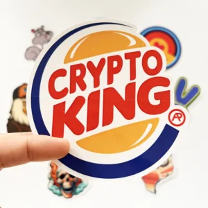 Custom Printed Logo Vinyl Sticker Waterproof Die-Cut Foil