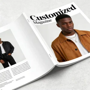 Custom Printed Magazine Fashion Book Manual Catalog Booklet Recycled Material