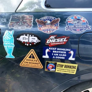 Custom Printed Magnetic Car Door Stickers for Advertising Personalized Vehicle Marketing Magnets with Logo