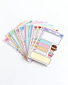 Custom Printed Magnetic Refillable Weekly Meal Planner Notepad