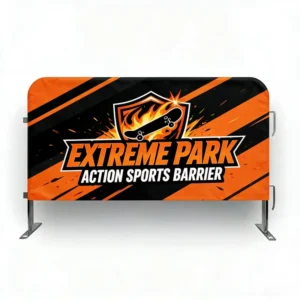 Custom Printed Mesh Banner Portable Reusable Sport Event Fence Cover Vinyl Barricade Fabric