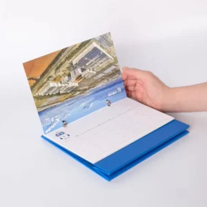 Custom Printed Monthly Desk Calendar for Office Use