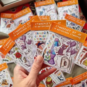 Custom Printed Multi-Design Decorative Kids Transparent Sticker Pack