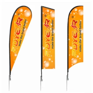 Custom Printed Outdoor Event Teardrop Feather Flag