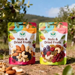Custom Printed PET AL PE Ziplock Doypack Stand-Up Pouch with Zipper for Chips and Nuts
