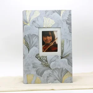 Custom Printed PU Leather Hardcover 300-Photo 4×6-Inch Photo Album with Window and Writing Area