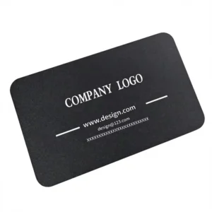 Custom Printed PVC Business Cards with Text, Logo & Contact Info