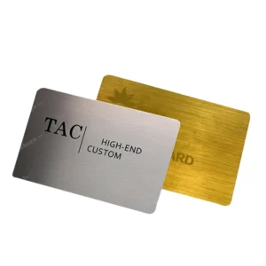 Custom Printed PVC Plastic Metal Business Card Golden Gift Card Template