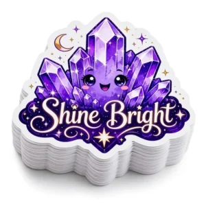 Custom Printed PVC Vinyl Brand Logo Decals, Waterproof Self-Adhesive Die-Cut Kiss-Cut Graphic Stickers
