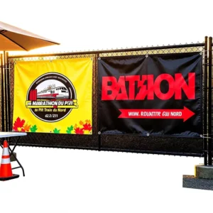 Custom-Printed PVC Vinyl Mesh Business Sign Banner with Logo