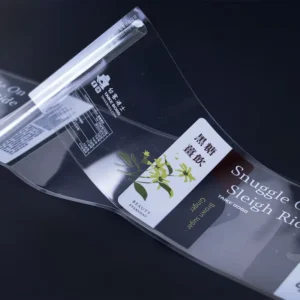 Custom Printed PVC Waterproof Transparent Jar and Bottle Labels