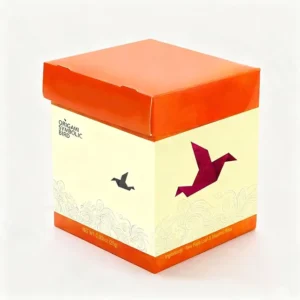 Custom Printed Paper Box with Lid for Tea Candle Cosmetic or Gift Eco-Friendly Folding Carton
