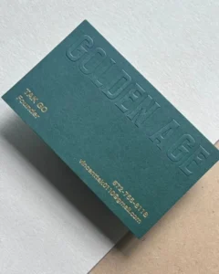 Custom Printed Paper Business Card, Four-Color Printing, Thick Paper, Custom Logo