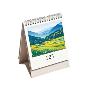 Custom Printed Paper Photo Calendar for Women School Year Holiday Table Calendar with Photo Frame