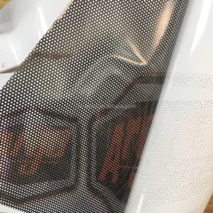 Custom Printed Perforated Glass Window Sticker One-Way Vision Vinyl Film