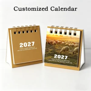 Custom Printed Personalized Desk Calendar for Office and Home