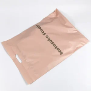 Custom Printed Pink Plastic Poly Mailer Shipping Bags for Clothing