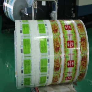 Custom Printed Plastic Film Roll and Plastic Wrap for Food Packaging