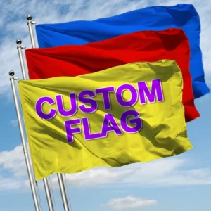 Custom Printed Polyester Flag, 3×5 ft, Double-Sided, Logo