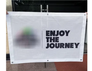 Custom Printed Polyester Vinyl Flex Mesh Banner Backdrop