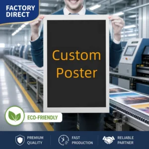 Custom Printed Poster Full Color Digital Wall Art Personalized Advertising Signage with Premium Paper Finish