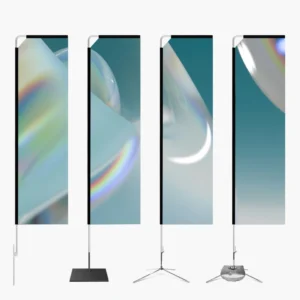 Custom Printed Rectangle Banner Flags Supplier