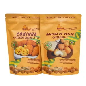 Custom Printed Recyclable Food-Grade PET Resealable Smell-Proof Ziplock Snack Packaging Pouches