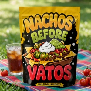 Custom Printed Resealable Stand-Up Plastic Snack Pouches with Zippers