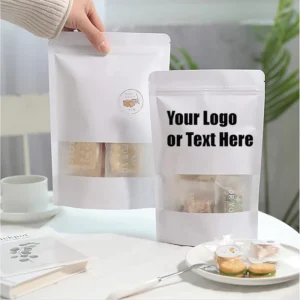 Custom Printed Reusable Mylar Plastic Food Packaging Bags for Candy, Cookies, and Snacks