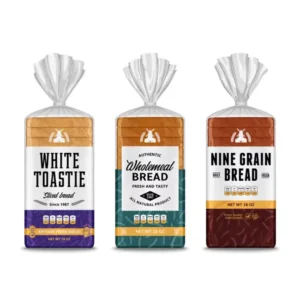 Custom Printed Reusable OPP/PE Plastic Bread Packaging Bag with Wicket