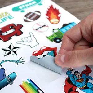 Custom Printed Roll Waterproof Synthetic Paper Adhesive Vinyl PVC Round Sticker