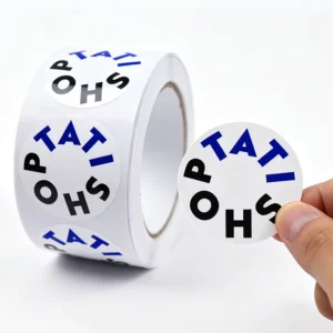 Custom Printed Self-Adhesive Paper PVC Vinyl Logo Label Stickers Roll