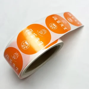 Custom Printed Self-Adhesive Waterproof Vinyl Label Stickers, Logo Sticker Roll