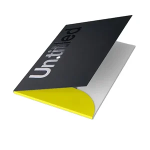 Custom Printed Shiny Logo A4 Paper Document Presentation Folder for Business