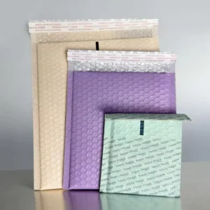 Custom Printed Shockproof Bubble Mailer Bags, Self-Seal PE Padded Envelopes for Small Parcel Shipping