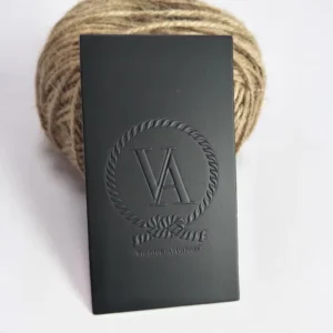 Custom Printed Small Cardstock Business Cards, Custom Shape, Embossed Logo