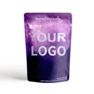 Custom Printed Smell-Proof Aluminum Foil Resealable Ziplock Stand-Up Pouches, Childproof Mylar Bags