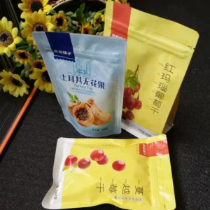 Custom Printed Snack Packaging Resealable Plastic Aluminum Foil Zipper Bag
