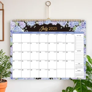 Custom Printed Spiral Wall Calendar Tabletop Promotional Paper Custom Size