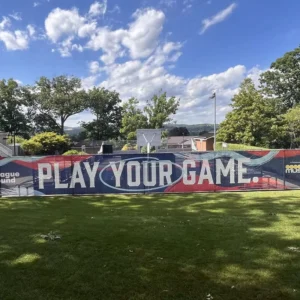 Custom Printed Sports Event Mesh Fence Banner, Stadium Advertising Fence Wrap