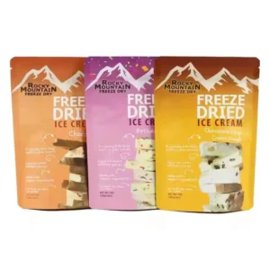 Custom Printed Stand-Up Pouch Aluminum Plastic Bag for Freeze-Dried Chocolate Snack Packaging