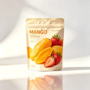 Custom Printed Stand-Up Pouch for Mango Chips and Dried Fruit Packaging