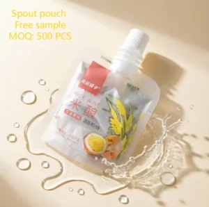 Custom Printed Stand-Up Spout Pouch for Juice and Liquid Food Packaging Leakproof BPA-Free Plastic Spout Pouch Factory